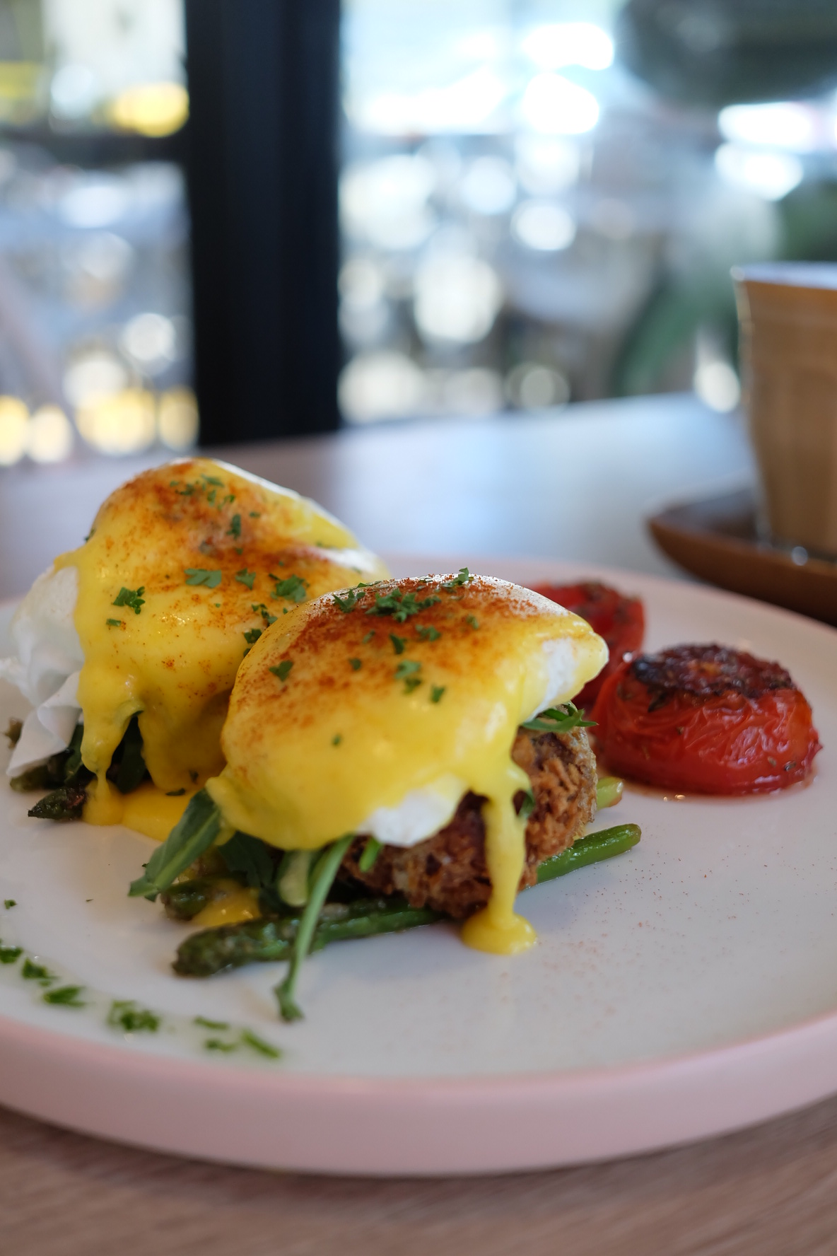 Salmon Cake Egg Benedict