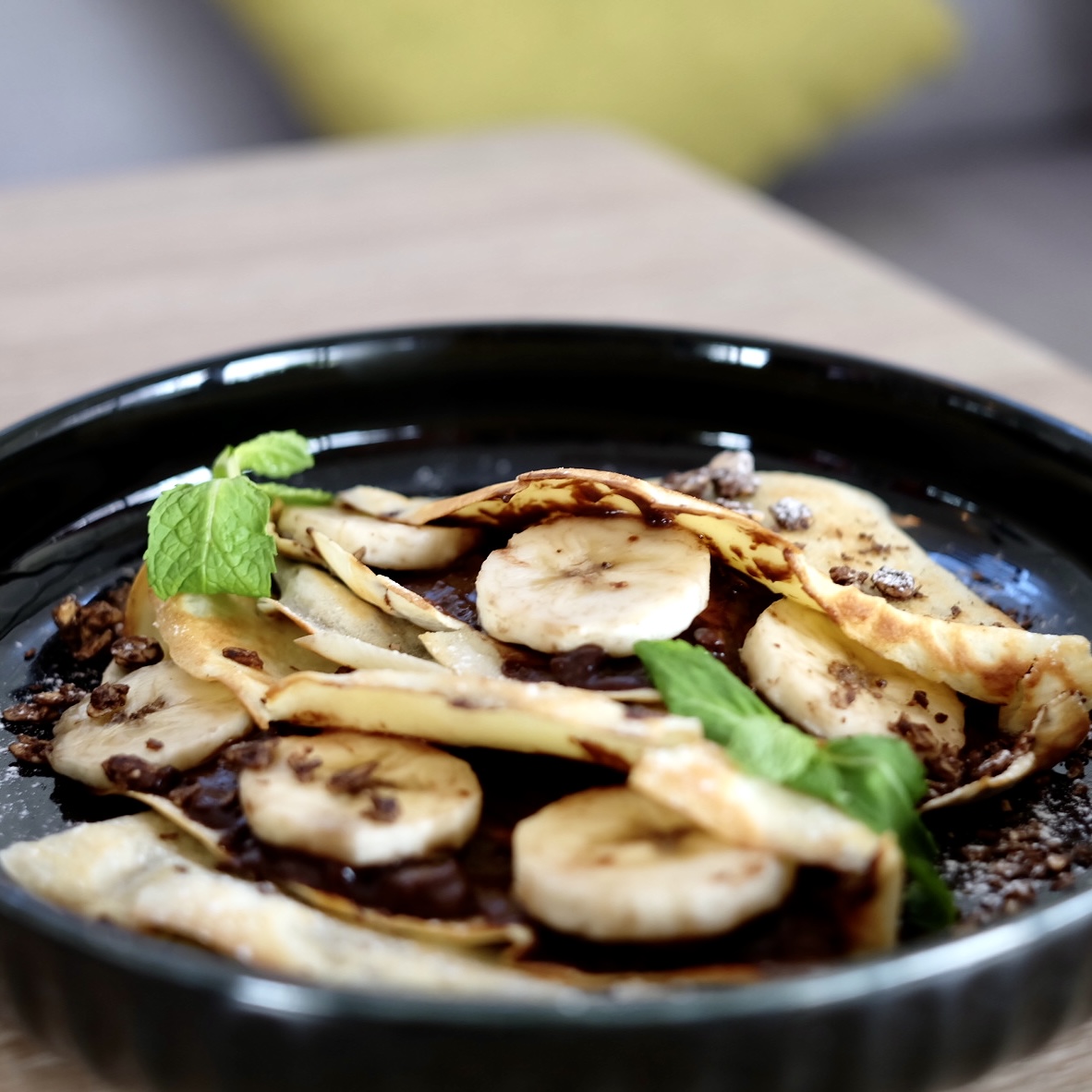 Banana Choco Crunch Pannekoek - Lucid Cafe Bali