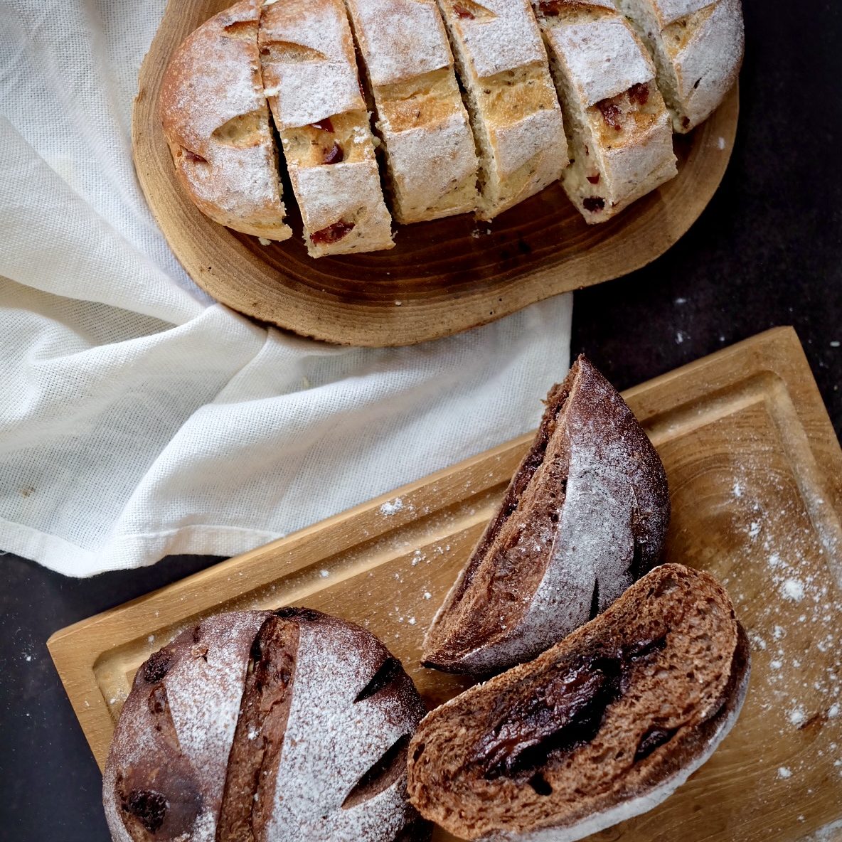 Cranberry Cream Cheese vs Chocolate Orange - Artisan SourBread