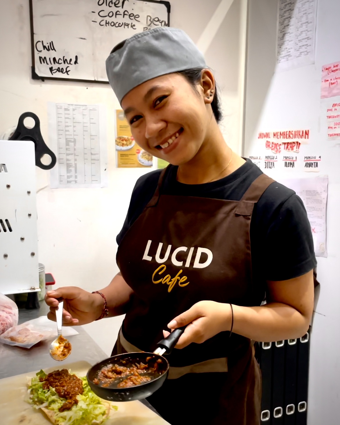 title Kitchen Leader at Lucid Cafe at Jimbaran, Bali