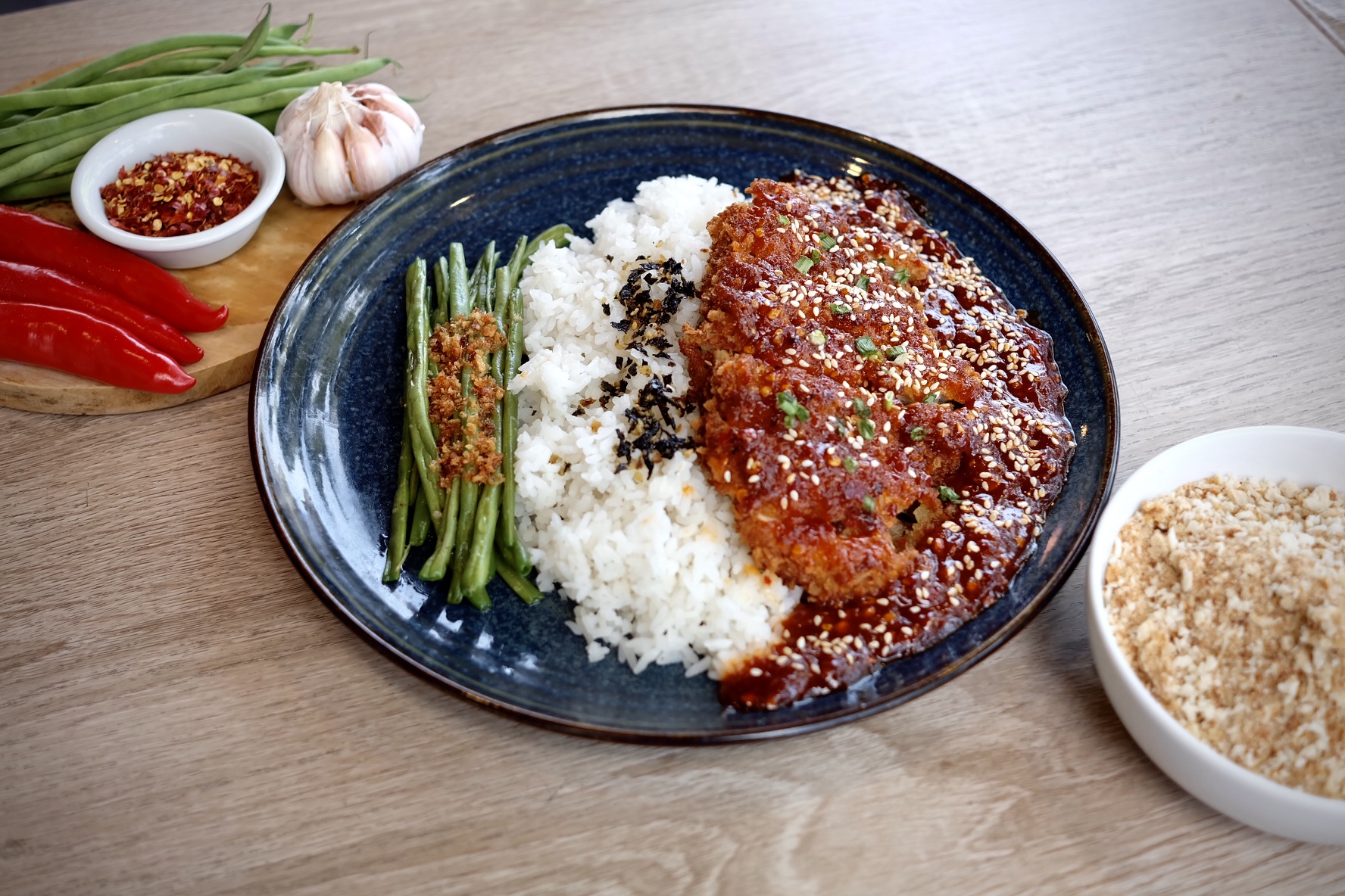 Korean Glazed Chicken Katsu