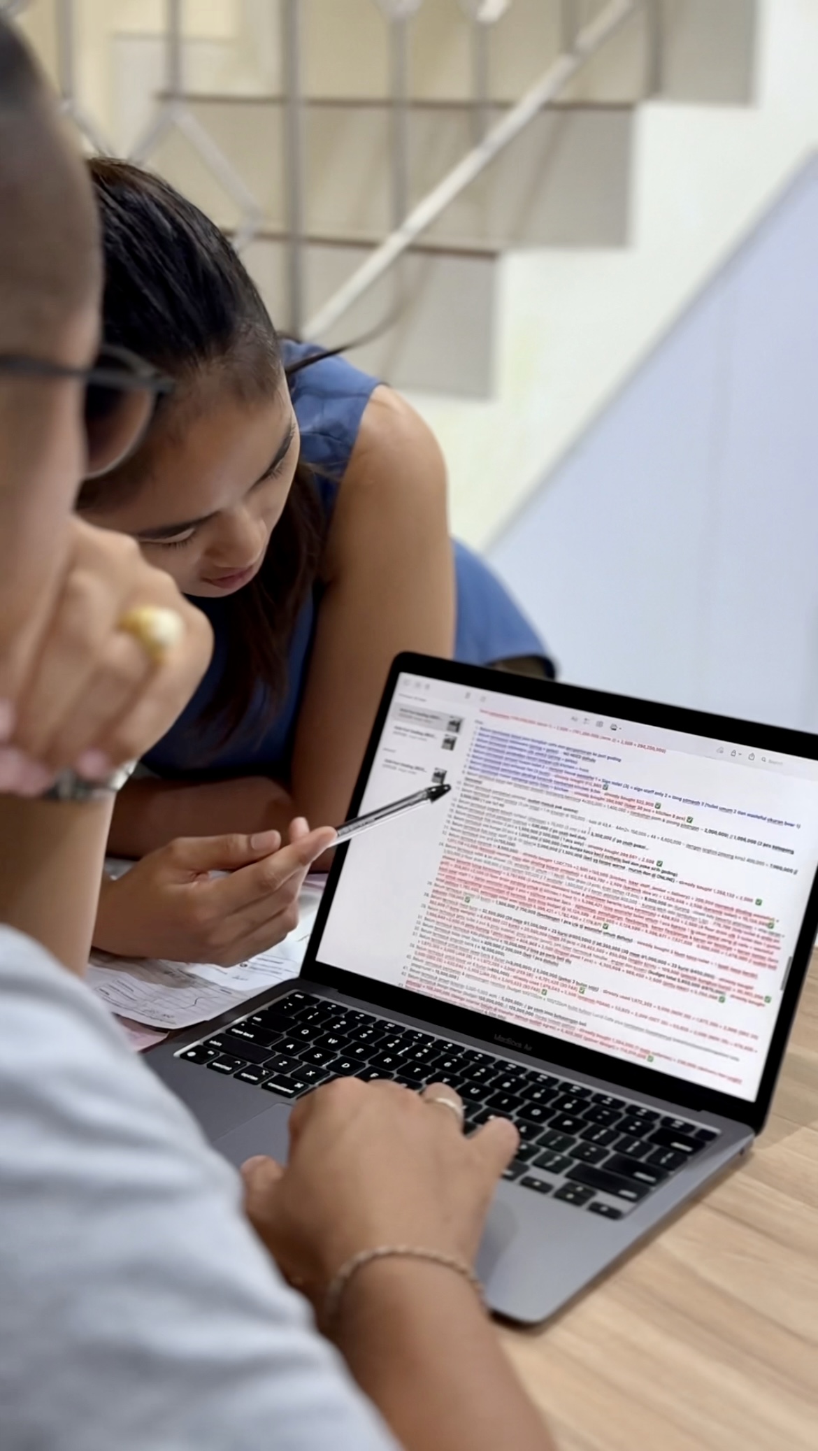 Checking a list for building new Lucid at Puri Gading